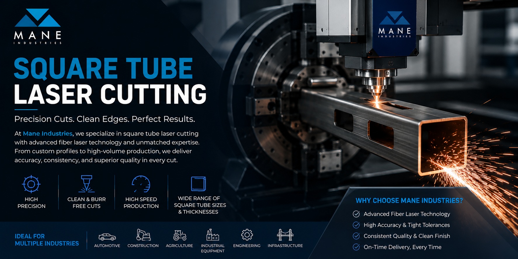 Square Tube Laser Cutting